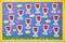 Four Cups with Wine Passover Cutouts 2" x 3" – 20 Pack Pesach Seder Craft Shapes for Classroom & Bulletin Board Decorations